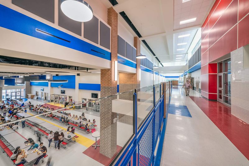 Cottonwood Elementary cafeteria overlook
