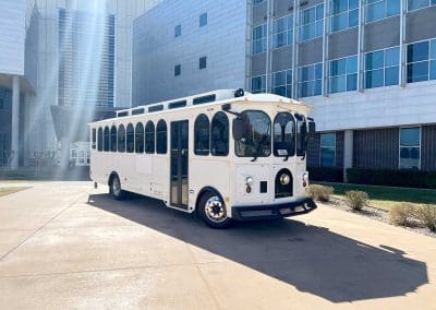Trolley Bus White