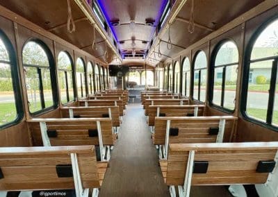 Trolley Bus White Dallas