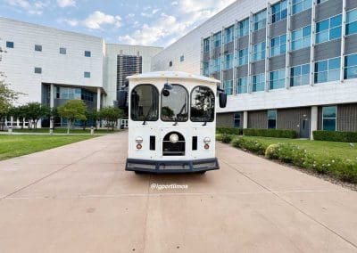 White Trolley Bus