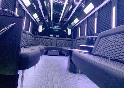 Party Bus Rental Interior